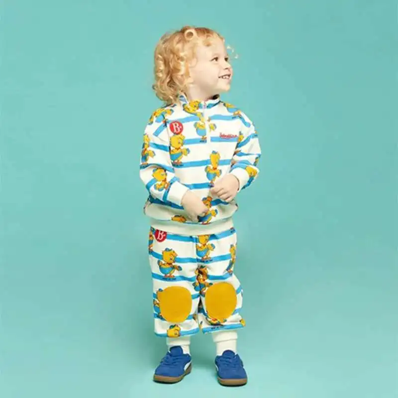 new Spring Children's Set Fashion Stripe Print Boys' Hoodie Pants Half Zipper Cotton Children's Top Baby Girl Clothes
new Spring Children's Set Fashion Stripe Print Boys' Hoodie Pants Half Zipper Cotton Children's Top Baby Girl Clothes