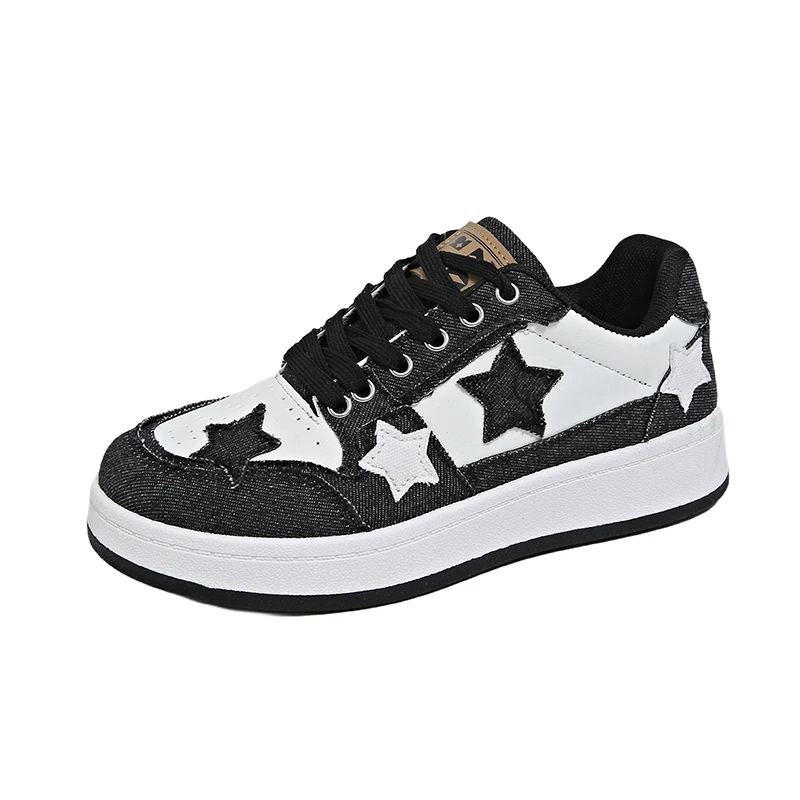 Women Sneakers Fashion Star Skate Shoes Punk Hip Hop Style Student Sports 2 Summer All-match Non-slip Booster Casual Shoes
Women Sneakers Fashion Star Skate Shoes Punk Hip Hop Style Student Sports 2 Summer All-match Non-slip Booster Casual Shoes