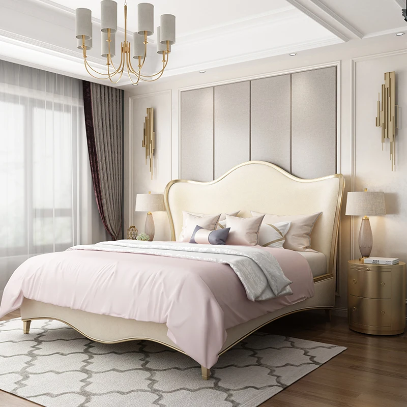 Princess Bedroom Double Bed Frame Designer Europen Wooden Luxury Double Bed Headboards Modern Camas De Dormitorio Furniture
Princess Bedroom Double Bed Frame Designer Europen Wooden Luxury Double Bed Headboards Modern Camas De Dormitorio Furniture