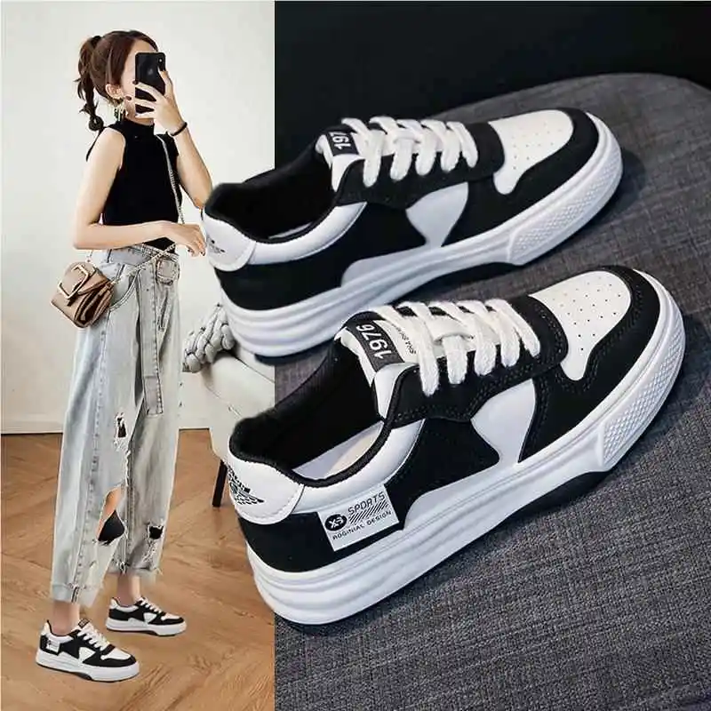 Casual Black Flat Thick Bottom Board Shoes Women's Spring Autumn Summer Thin New Style Sports White Shoes Versatile Leisure F...
Casual Black Flat Thick Bottom Board Shoes Women's Spring Autumn Summer Thin New Style Sports White Shoes Versatile Leisure F...