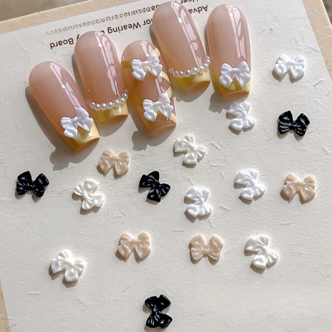 French Elegant Black White Grid Bowknot Ribbon Star Love Heart Bow Tie Pearl Nail Art Decorations Charm Manicure Tip Accessories
French Elegant Black White Grid Bowknot Ribbon Star Love Heart Bow Tie Pearl Nail Art Decorations Charm Manicure Tip Accessories