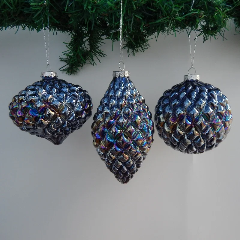 High borosilicate grid patterned glass ball Christmas tree decoration
High borosilicate grid patterned glass ball Christmas tree decoration