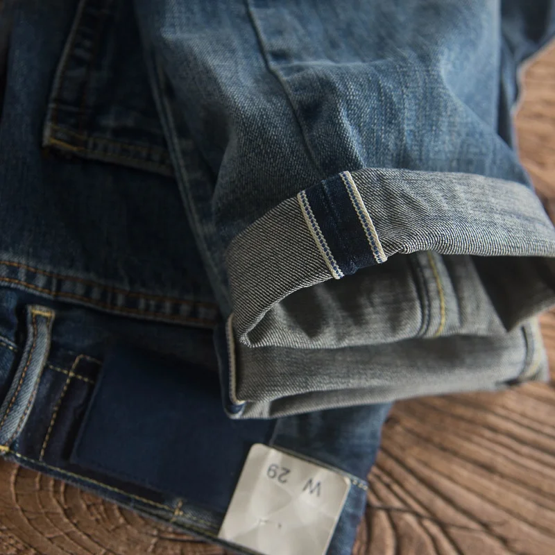 Retro American Heavyweight Blue d Red Ear Jeans Men's Waed out Straight Leg Jeans Trendy Casual Multi-ket Jeans
Retro American Heavyweight Blue d Red Ear Jeans Men's Waed out Straight Leg Jeans Trendy Casual Multi-ket Jeans