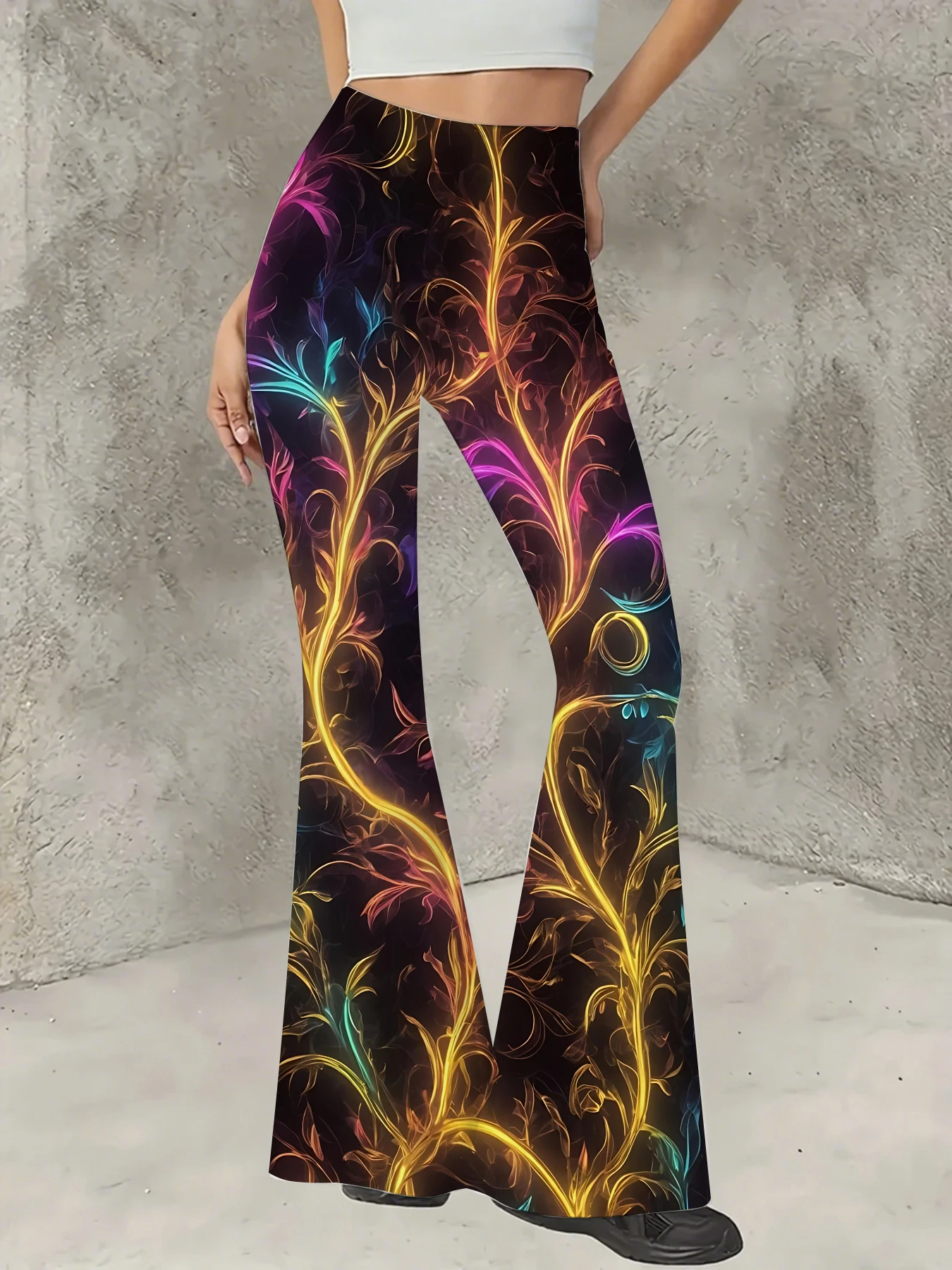 Women's Floral Print Flare Pants Elegant Stretchy Bell Bottom Trousers Summer
Women's Floral Print Flare Pants Elegant Stretchy Bell Bottom Trousers Summer