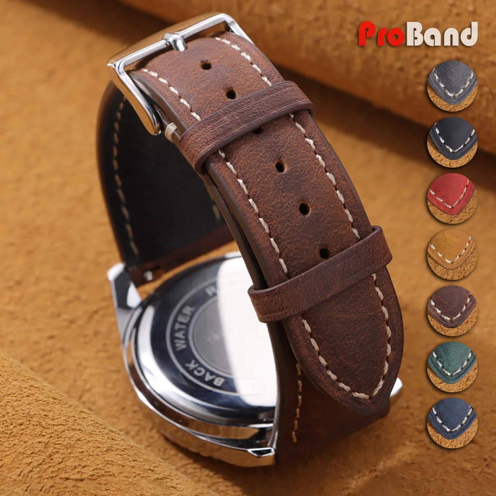 Crazy Horse Calfskin Strap 14 16 18 20mm 22mm Handmade Watch Band for Samsung Galaxy 8/7/6/5/4 for Seiko Quick Release Bracelets
Crazy Horse Calfskin Strap 14 16 18 20mm 22mm Handmade Watch Band for Samsung Galaxy 8/7/6/5/4 for Seiko Quick Release Bracelets