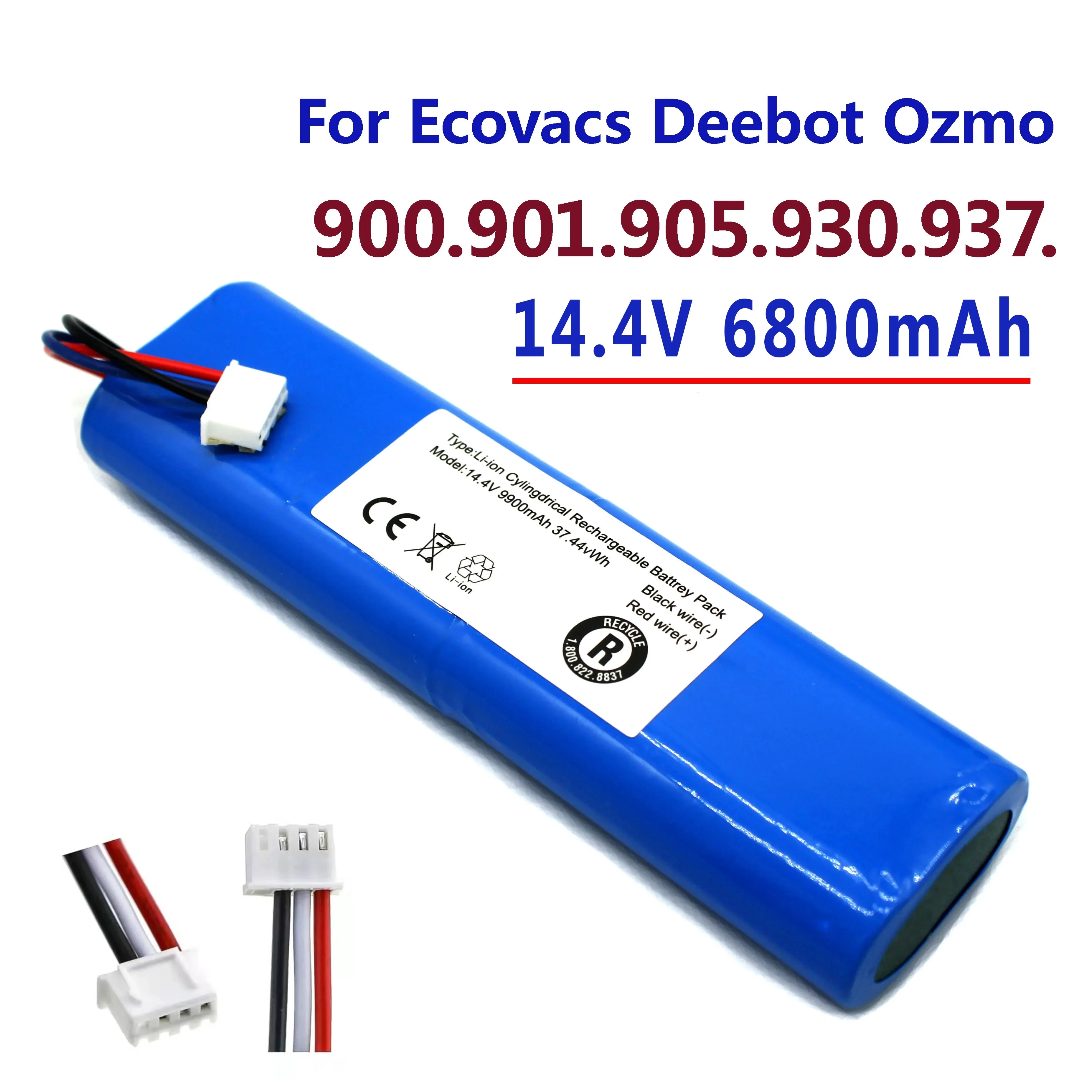 100%.Original.Batería.Para.Robot.aspirador Ecovacs.Deebot.Ozmo.14,4V.6800mAh.900,901, 905,930,937.novedad.
100%.Original.Batería.Para.Robot.aspirador Ecovacs.Deebot.Ozmo.14,4V.6800mAh.900,901, 905,930,937.novedad.