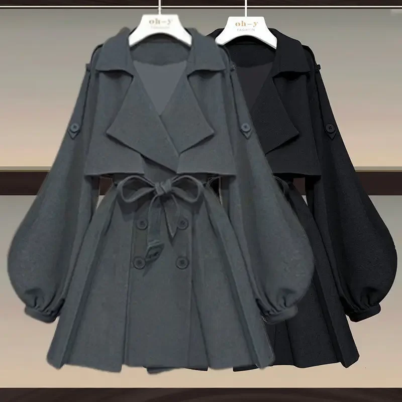Women's Fashion Coat Chic Long Sleeve Streetwear Turn-down Collar Double Breasted Casual Street Overcoats Clothing New
Women's Fashion Coat Chic Long Sleeve Streetwear Turn-down Collar Double Breasted Casual Street Overcoats Clothing New