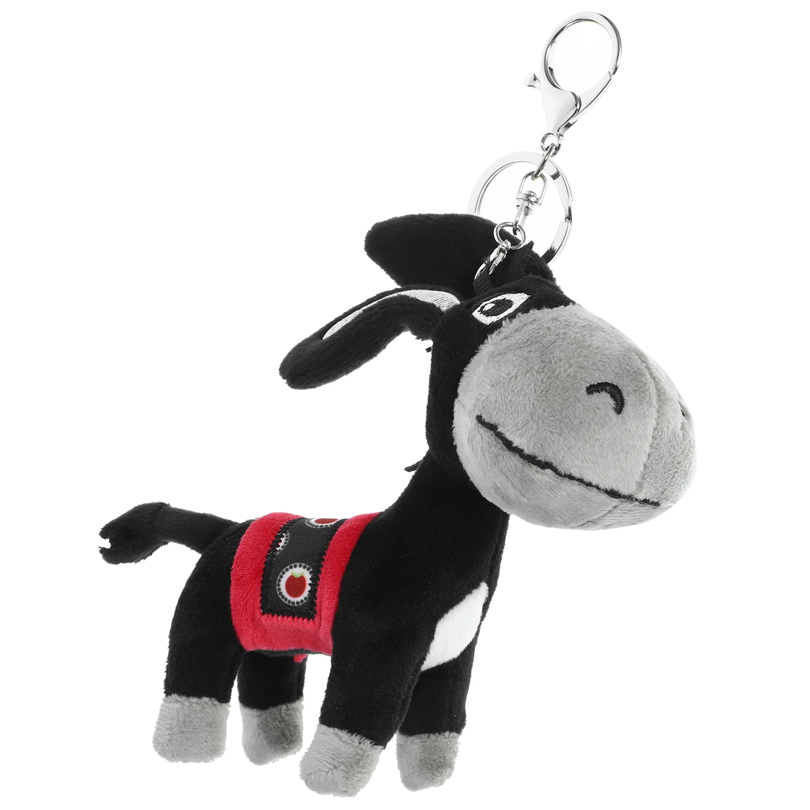 Plush Donkey Keychain Black 12cm Silver Keyring Cute Animal Hanging Decor for Home Kids Room Lightweight PP Cotton Stuffed Toy
Plush Donkey Keychain Black 12cm Silver Keyring Cute Animal Hanging Decor for Home Kids Room Lightweight PP Cotton Stuffed Toy