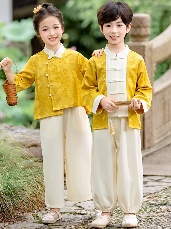 Traditional Chinese Costume Children's Outfit Performance Clothing Baby Boys Girls Tang Suit New Chinese Style Cotton Material
Traditional Chinese Costume Children's Outfit Performance Clothing Baby Boys Girls Tang Suit New Chinese Style Cotton Material