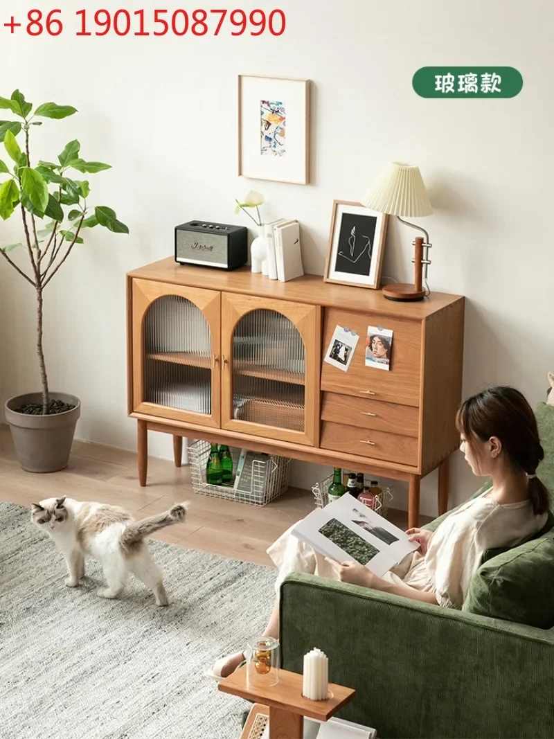 Nordic solid wood sideboard storage storage cabinet Japanese style pre-owned furniture cherry wood home wall tea cabinet
Nordic solid wood sideboard storage storage cabinet Japanese style pre-owned furniture cherry wood home wall tea cabinet