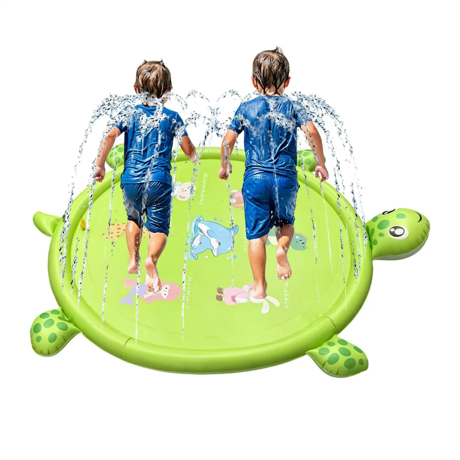 Water Play Pad 83.9in Non-slip Cute Turtle Pool Games Water Play Mat Sprinkler for Boys Girls Pets Backyard Garden Lawn Summer
Water Play Pad 83.9in Non-slip Cute Turtle Pool Games Water Play Mat Sprinkler for Boys Girls Pets Backyard Garden Lawn Summer