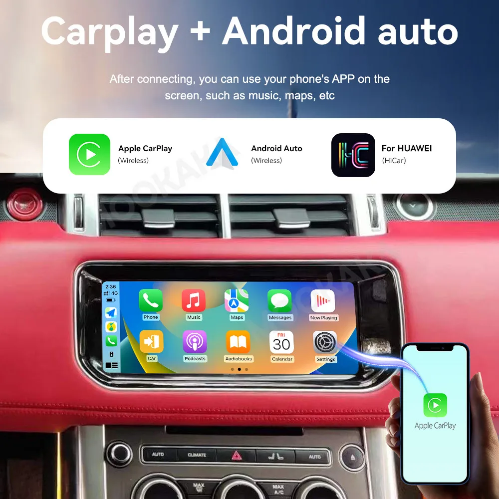 Car Accessories Radio For Range Rover Sport 2014-2017 Android Auto GPS Navigation Multimedia Stereo Receiver Head Unit Offline