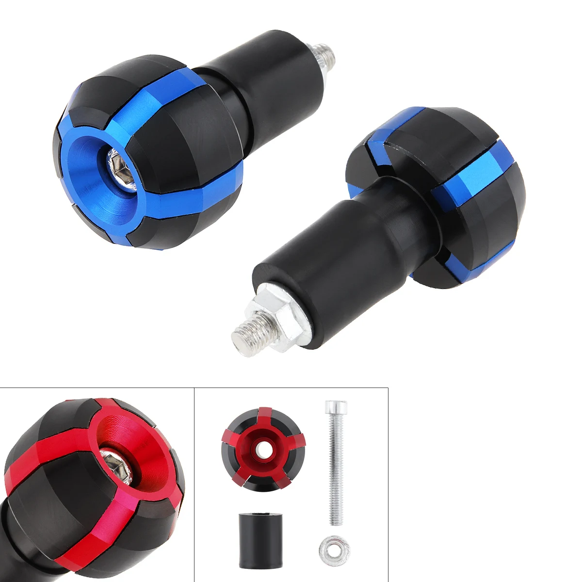 Red 2pcs Pentagon Anti-Vibration Motorcycle Handlebar Cap for Handlebar in 22mm Diameter Two Color Optional
Red 2pcs Pentagon Anti-Vibration Motorcycle Handlebar Cap for Handlebar in 22mm Diameter Two Color Optional