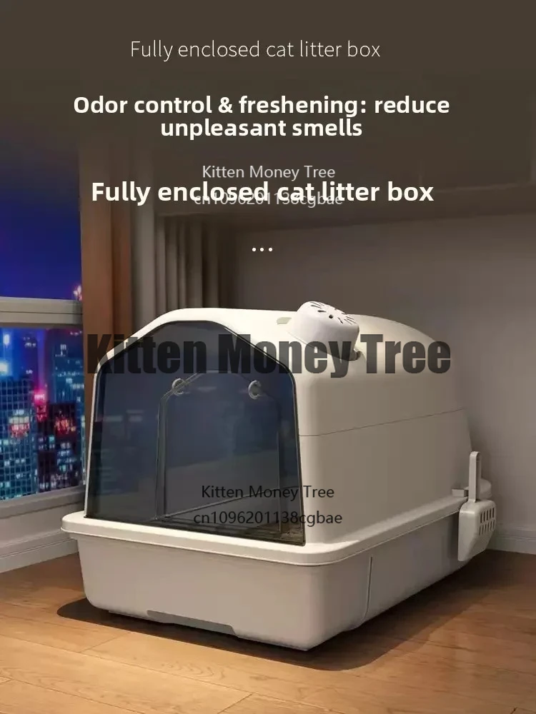 Cat litter box odor-proof fully enclosed extra-large cat toilet splash-proof
Cat litter box odor-proof fully enclosed extra-large cat toilet splash-proof