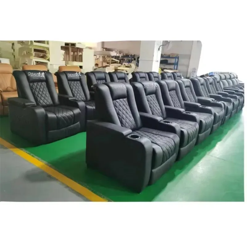 Reclining Functional Theater Seating Automatic Leather Single Sofa High End Sofas
Reclining Functional Theater Seating Automatic Leather Single Sofa High End Sofas