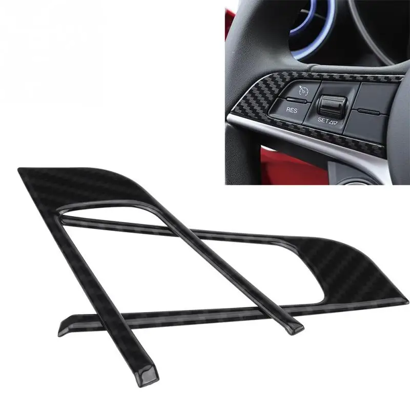 2pcs Car Interior Steering Wheel Button Decorative Cover Trim Carbon Fiber for Alfa Romeo Stelvio 2017 2018 Giulia 2016-2018
2pcs Car Interior Steering Wheel Button Decorative Cover Trim Carbon Fiber for Alfa Romeo Stelvio 2017 2018 Giulia 2016-2018