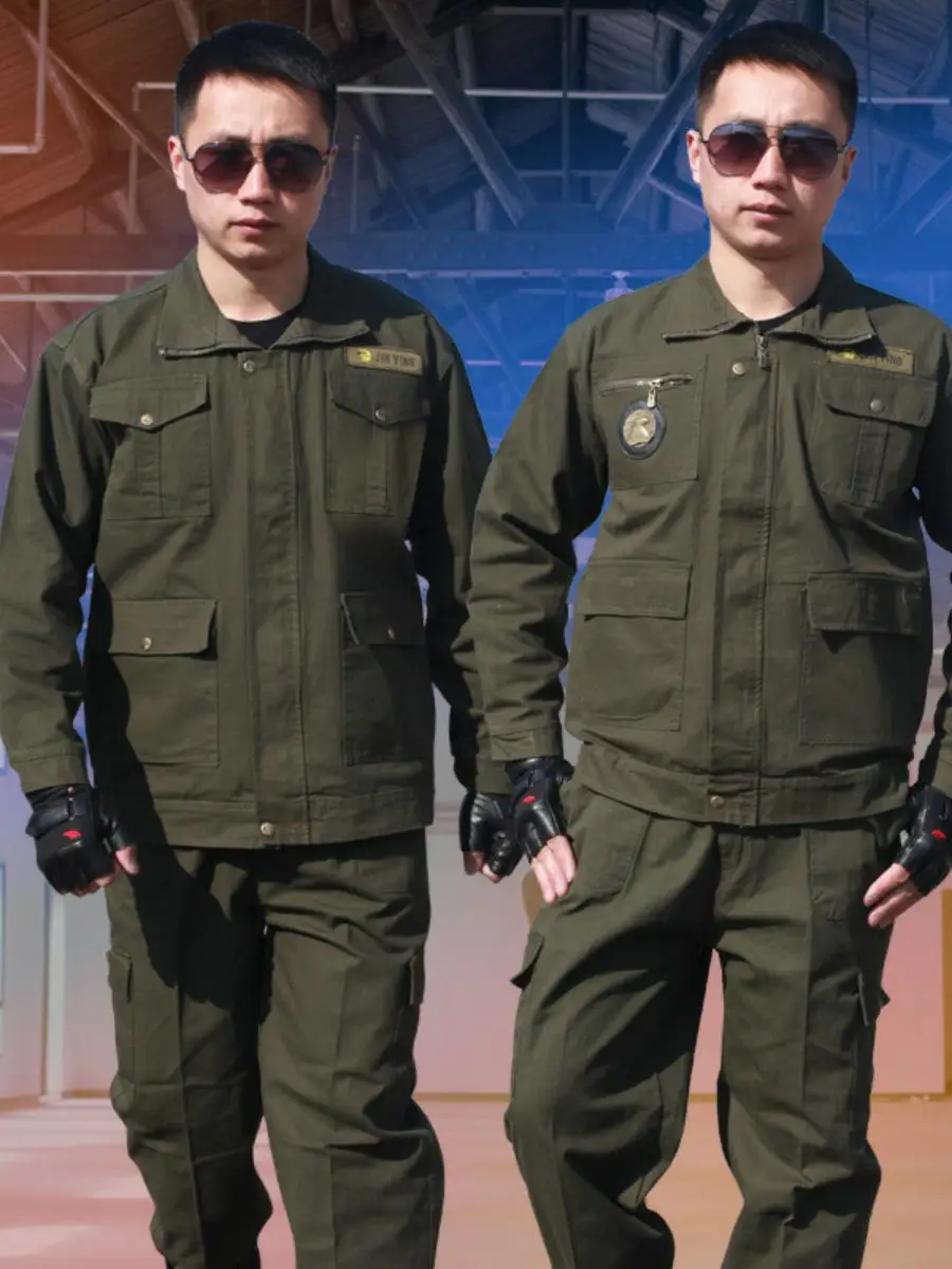 Мужской рабочий костюм из чистого хлопка с длинными рукавами для авторемонта, защитная спецодежда, сварочный костюм с защитой от искр
Мужской рабочий костюм из чистого хлопка с длинными рукавами для авторемонта, защитная спецодежда, сварочный костюм с защитой от искр