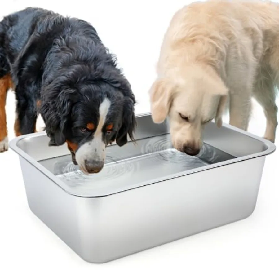 Large Dog Water Bowl Stainless Steel Metal Dog Bowls Large Capacity Pet Food Bowl Water Dish for Indoor and Outdoor Universal f
Large Dog Water Bowl Stainless Steel Metal Dog Bowls Large Capacity Pet Food Bowl Water Dish for Indoor and Outdoor Universal f