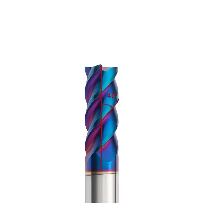 4-blade HRC65 CNC lathe machining tungsten steel alloy round nose end mill
4-blade HRC65 CNC lathe machining tungsten steel alloy round nose end mill