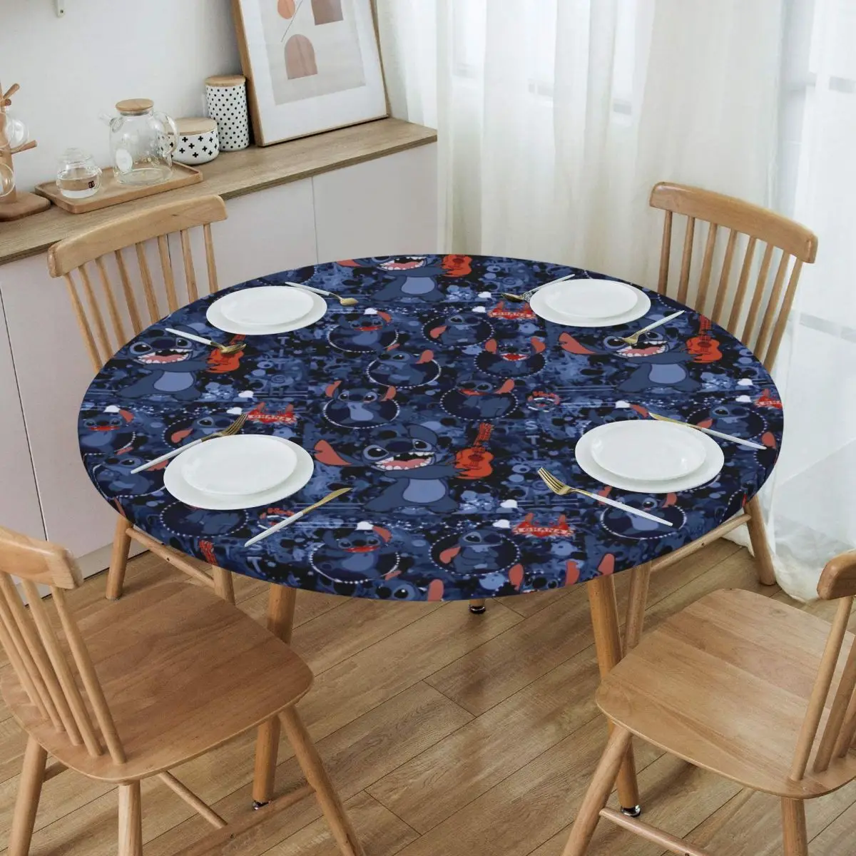 Custom Round Stitch Pattern Table Cloth Waterproof Tablecloth 45"-50" Table Cover Backed with Elastic Edge
Custom Round Stitch Pattern Table Cloth Waterproof Tablecloth 45"-50" Table Cover Backed with Elastic Edge