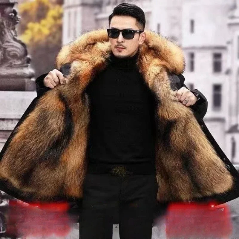 Пальто, зимняя куртка высокого качества Pai Overcome, мужская куртка Marten со специальным мехом, длинным мехом в одном, толстая съемная зимняя куртка из искусственного лисьего меха 
Пальто, зимняя куртка высокого качества Pai Overcome, мужская куртка Marten со специальным мехом, длинным мехом в одном, толстая съемная зимняя куртка из искусственного лисьего меха