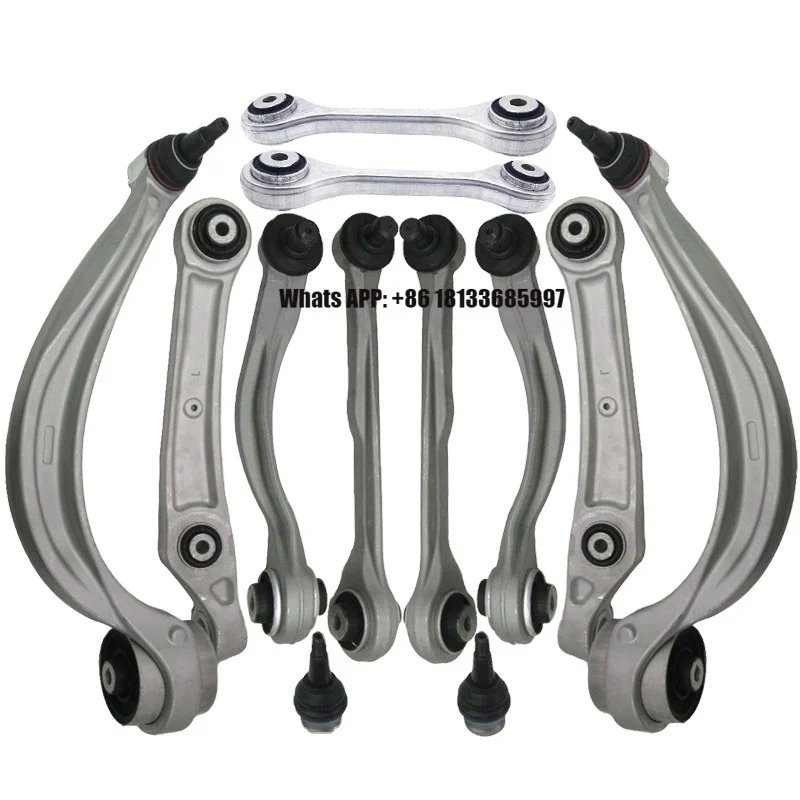 High Quality Aluminum Alloy Swing Arm Car Suspension System Front Control Arm Kit for Audi A8 Suspension Arms
High Quality Aluminum Alloy Swing Arm Car Suspension System Front Control Arm Kit for Audi A8 Suspension Arms