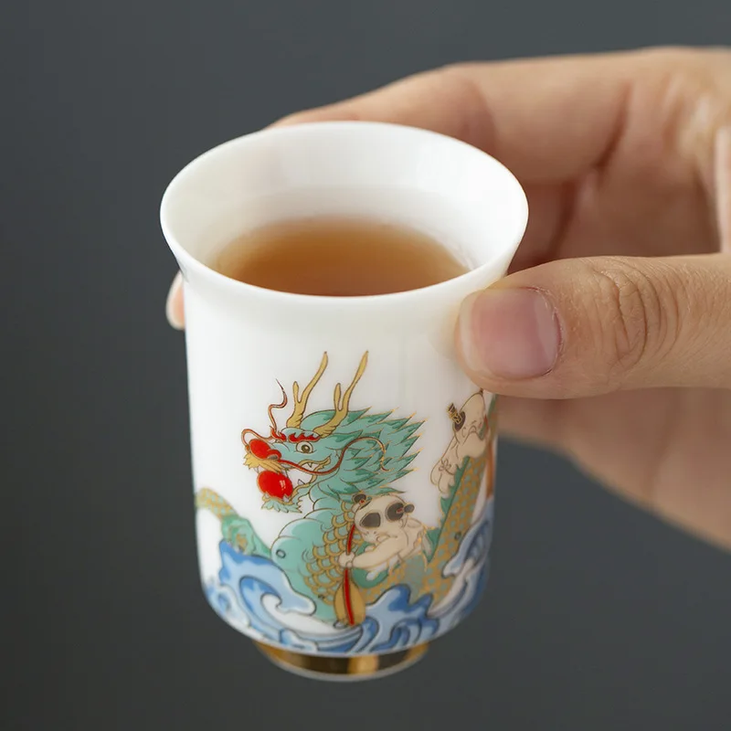 Chinese Dragon Boat Festival Teacup Vintage Tea Cup Ceramic Cask Beautiful Cartoon Teacup Teaware A Cup of Tea Ceremony
Chinese Dragon Boat Festival Teacup Vintage Tea Cup Ceramic Cask Beautiful Cartoon Teacup Teaware A Cup of Tea Ceremony