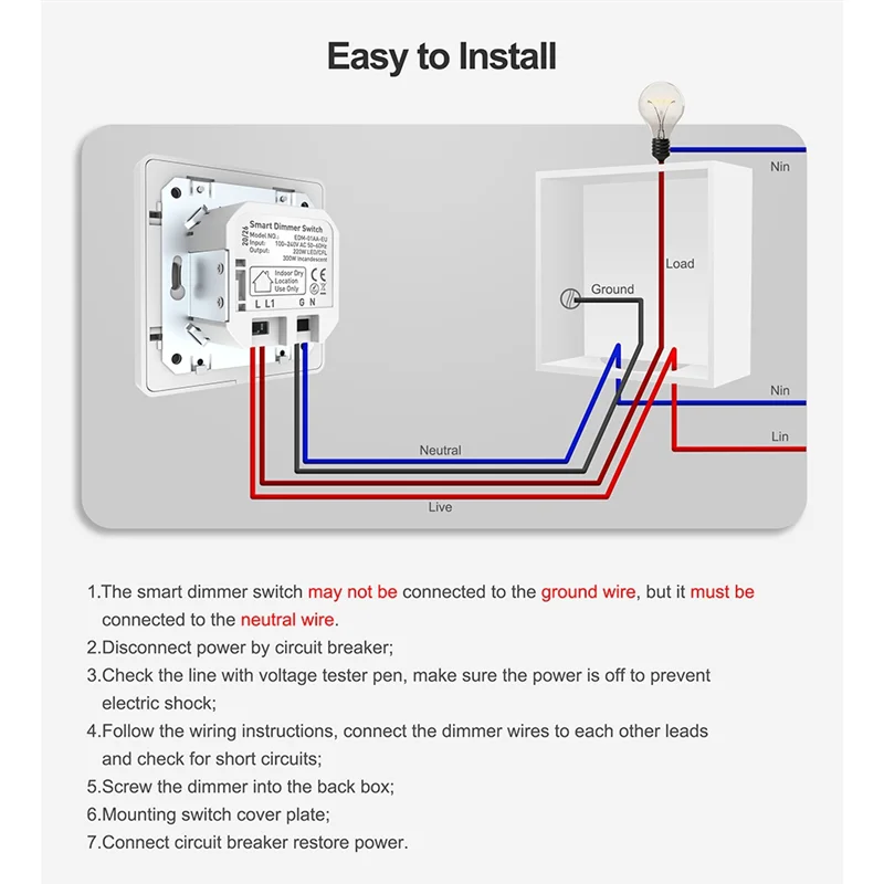 LICE-Tuya Smart Wifi Dimmer Light Switch,Touch Dimming Panel Wall Switch 100-240V,Works For Alexa Google Home
LICE-Tuya Smart Wifi Dimmer Light Switch,Touch Dimming Panel Wall Switch 100-240V,Works For Alexa Google Home