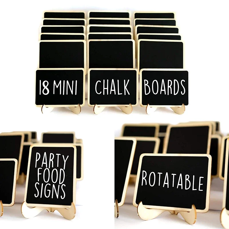 10PCS Mini Chalkboard Signs With Easel Wedding, Birthday Parties, Message Board Signs And Event Decor Wooden Place Cards
10PCS Mini Chalkboard Signs With Easel Wedding, Birthday Parties, Message Board Signs And Event Decor Wooden Place Cards
