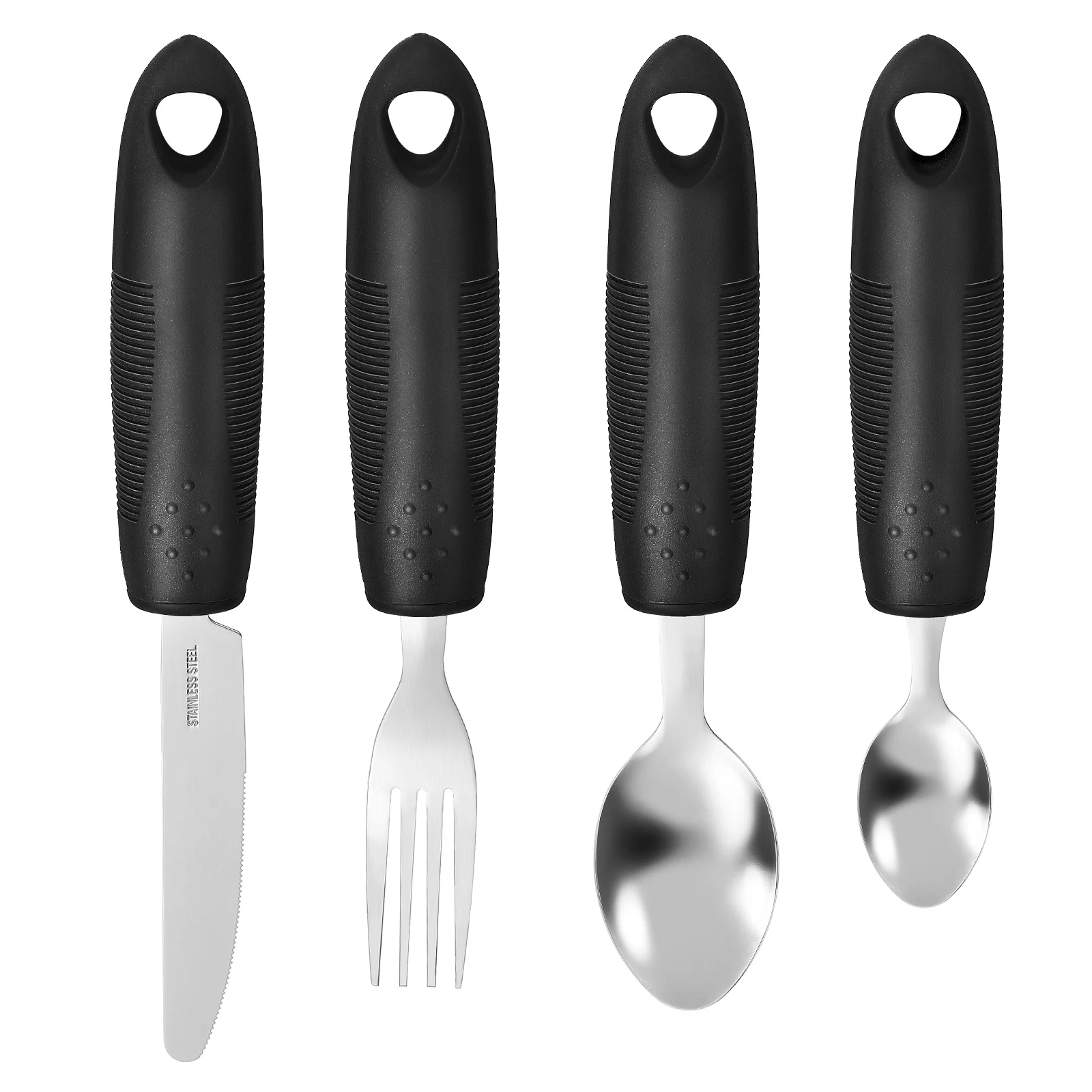 1 Set Adaptive Utensils Weighted Stainless Steel Spoon Fork For Elderly Disabled Tremor Proof Easy Grip Ergonomic Tableware With
1 Set Adaptive Utensils Weighted Stainless Steel Spoon Fork For Elderly Disabled Tremor Proof Easy Grip Ergonomic Tableware With
