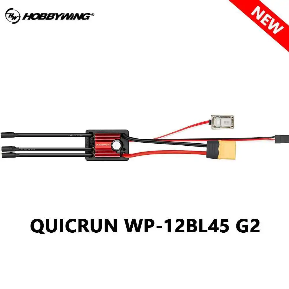 HobbyWing QuicRun WP 12BL45 G2 45A Waterproof Brushless ESC For RC Cars 1/12 1/14 RC
HobbyWing QuicRun WP 12BL45 G2 45A Waterproof Brushless ESC For RC Cars 1/12 1/14 RC