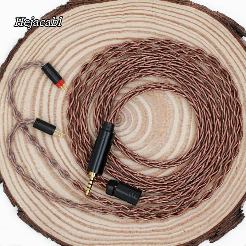 Hejacabl Copper Core Headphone Upgrade Cable, featuring 2.5mm/3.5mm/4.4mm/6.35mm connectors and IE900 dual-pin MMCX connectors.
Hejacabl Copper Core Headphone Upgrade Cable, featuring 2.5mm/3.5mm/4.4mm/6.35mm connectors and IE900 dual-pin MMCX connectors.