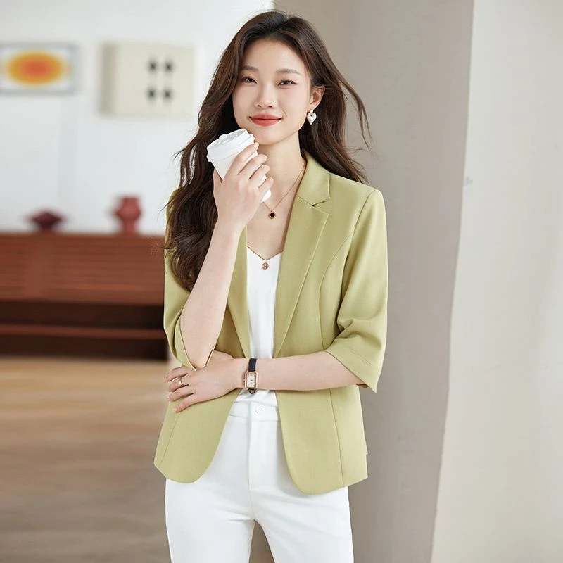 Short Suit Jacket Women 2026 Summer New Versatile Top Temperament Casual Thin Female Blazers
Short Suit Jacket Women 2026 Summer New Versatile Top Temperament Casual Thin Female Blazers