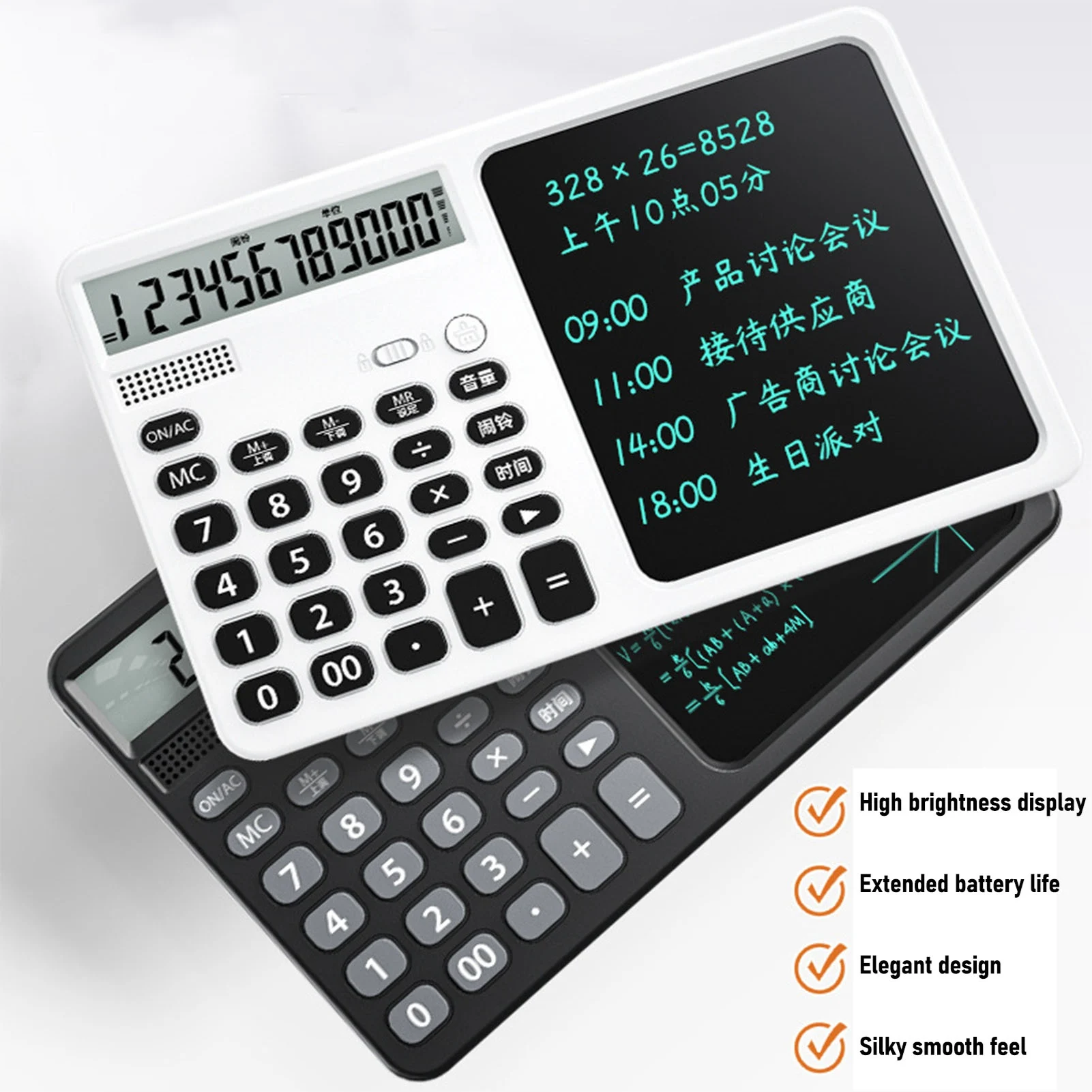 12 Digit Rechargeable Talking Calculator with 7" Notepad Large Display Big Sensitive ABS Keys Multifunctional for School
12 Digit Rechargeable Talking Calculator with 7" Notepad Large Display Big Sensitive ABS Keys Multifunctional for School