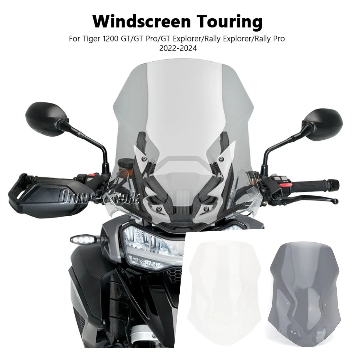 For Tiger 1200 GT/GT Pro/GT Explorer/Rally Pro/Rally Explorer Motorcycle Acrylic Windshield Visor Deflector Front Fairing Cover
For Tiger 1200 GT/GT Pro/GT Explorer/Rally Pro/Rally Explorer Motorcycle Acrylic Windshield Visor Deflector Front Fairing Cover