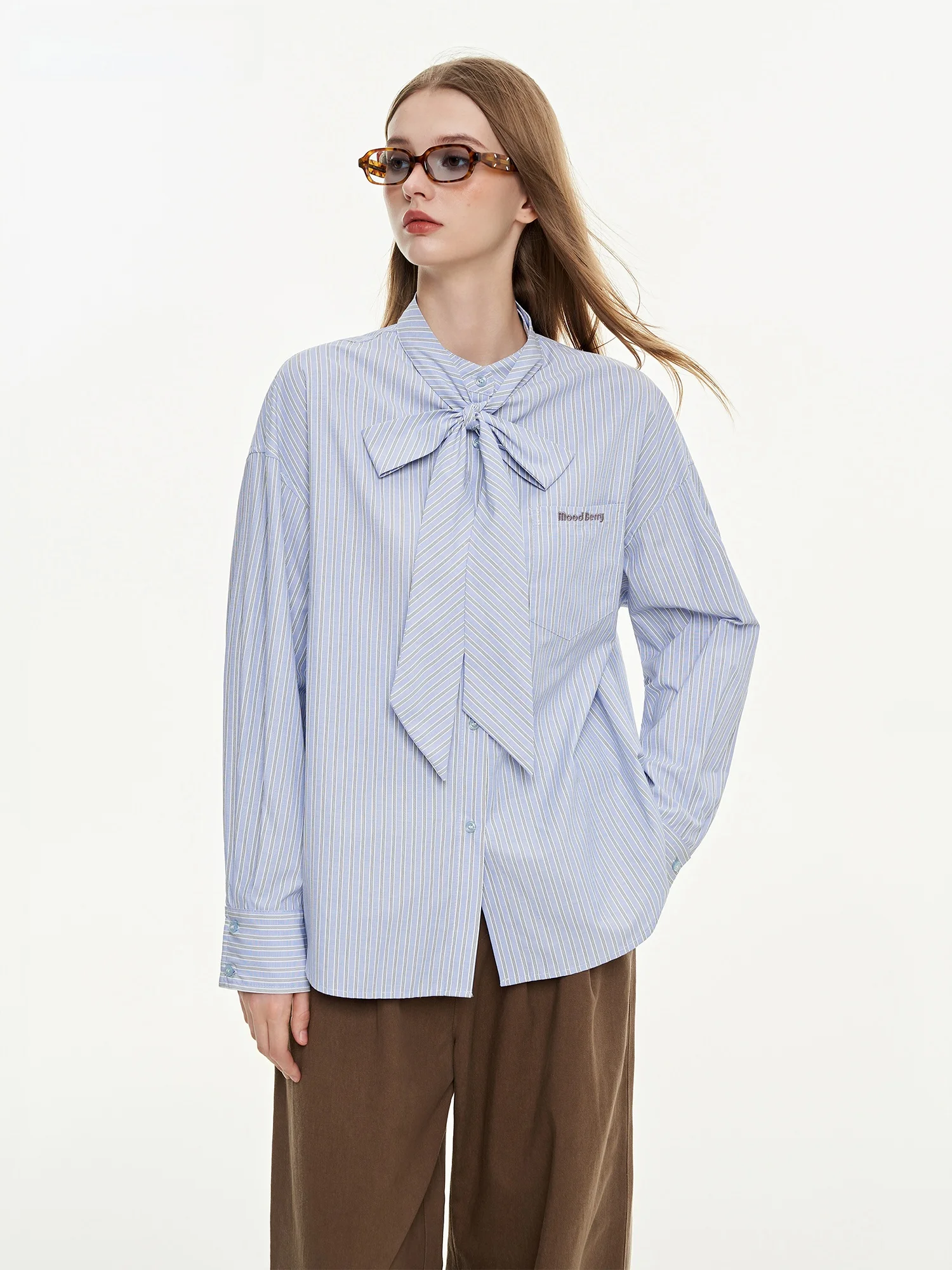 MoodBerry американский ретро студенческий галстук irt женский свободный полосатый цвет блузка длинный све дышащийся полиэстер смесь хлопка
MoodBerry американский ретро студенческий галстук irt женский свободный полосатый цвет блузка длинный све дышащийся полиэстер смесь хлопка