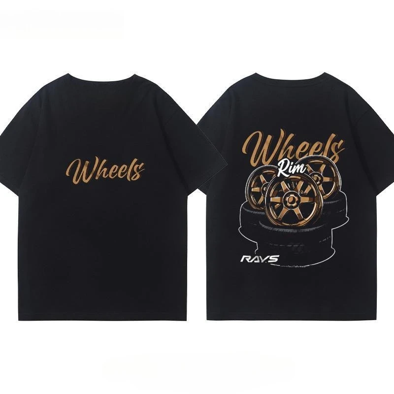 Japanese Car Modified Rim TE37 Wheel Hub Modified Car JDM Short-sleeved T-shirt Men's and Women's Cotton Half-sleeved Top
Japanese Car Modified Rim TE37 Wheel Hub Modified Car JDM Short-sleeved T-shirt Men's and Women's Cotton Half-sleeved Top