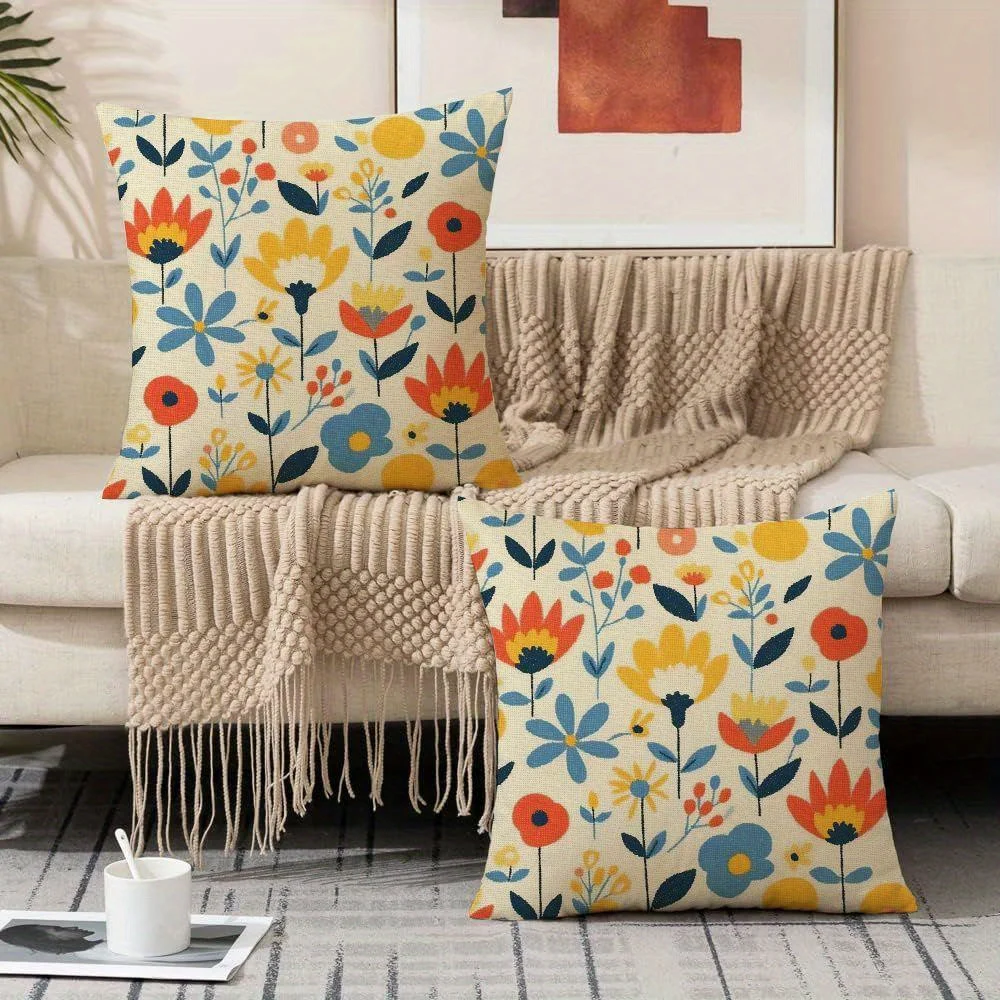 Vibrant Floral Print Pillow Cover - Soft, Comfortable Home Decor for a Bright and Cheerful Look, Perfect for Spring and Summer
Vibrant Floral Print Pillow Cover - Soft, Comfortable Home Decor for a Bright and Cheerful Look, Perfect for Spring and Summer