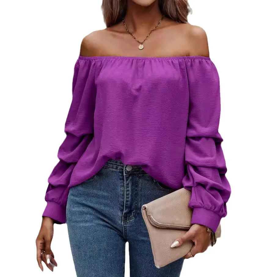 Sexy Off Shoulder Long Sleeve Tops Women's Shirts Elegant Casual Solid Color Spring New 2025 Fashion Blouses Streetwear Clothing
Sexy Off Shoulder Long Sleeve Tops Women's Shirts Elegant Casual Solid Color Spring New 2025 Fashion Blouses Streetwear Clothing