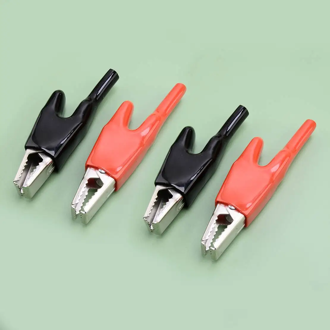 Heavy-Duty Insulated Sheathed Alligator Clips Electrical Jumper Wire Clamp Voltage Test Battery Cable Clip 50A
Heavy-Duty Insulated Sheathed Alligator Clips Electrical Jumper Wire Clamp Voltage Test Battery Cable Clip 50A