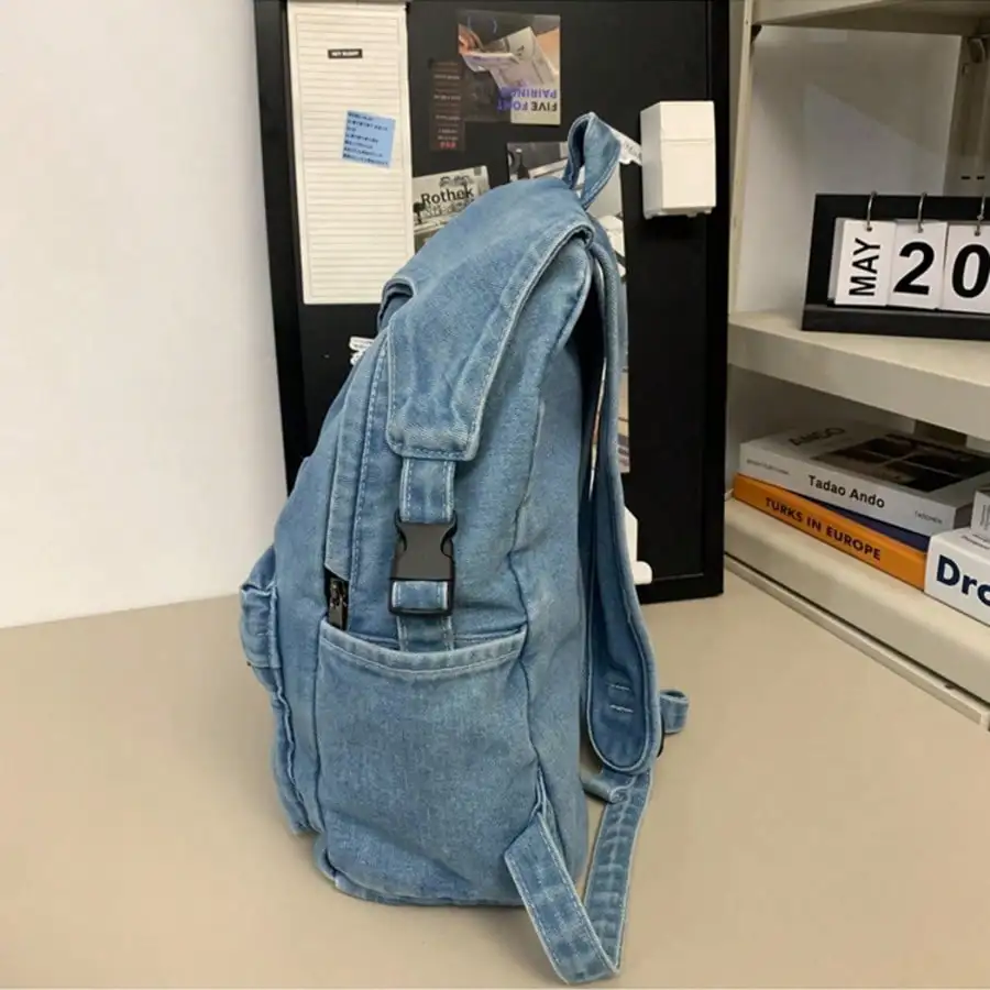 Denim Backpack Casual Style Lightweight Jeans Backpacks Classic Retro Travel Daypack
Denim Backpack Casual Style Lightweight Jeans Backpacks Classic Retro Travel Daypack