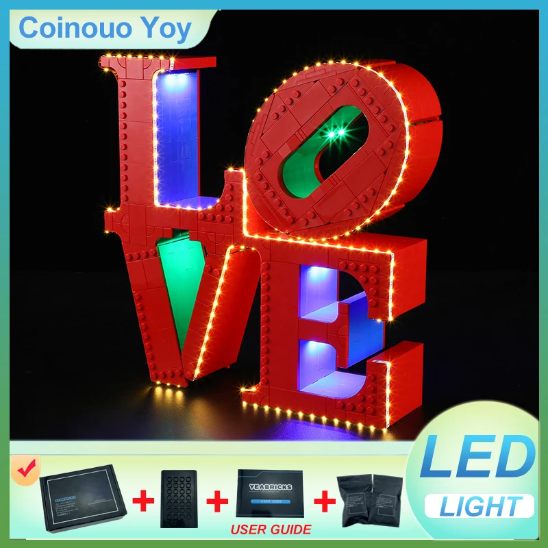 LIGHT For LEGO 31214 LOVE sculpture Block DIY Toy (NO Blocks Model,Only LED Light) Brick Light Set Kid Gift
LIGHT For LEGO 31214 LOVE sculpture Block DIY Toy (NO Blocks Model,Only LED Light) Brick Light Set Kid Gift