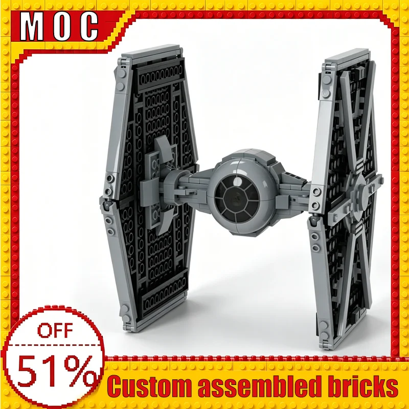 393PCS Lightweight Space Combat Aircraft Modified Version Sci-Fi MOC Building Block Model DIY Assembly Educational Learning Gift
393PCS Lightweight Space Combat Aircraft Modified Version Sci-Fi MOC Building Block Model DIY Assembly Educational Learning Gift