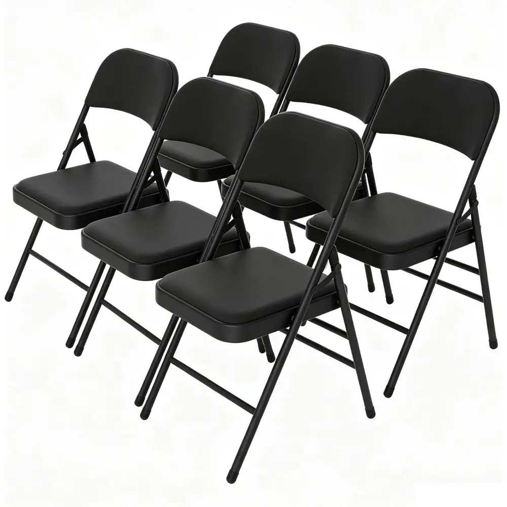6-Pack Ergonomic Office Chairs with Padded Cushion and Back, Ideal for Home, Office, and Events
6-Pack Ergonomic Office Chairs with Padded Cushion and Back, Ideal for Home, Office, and Events