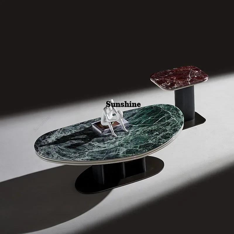 Italian minimalist high-end luxury stone coffee table combination household small apartment marble coffee table FT
Italian minimalist high-end luxury stone coffee table combination household small apartment marble coffee table FT