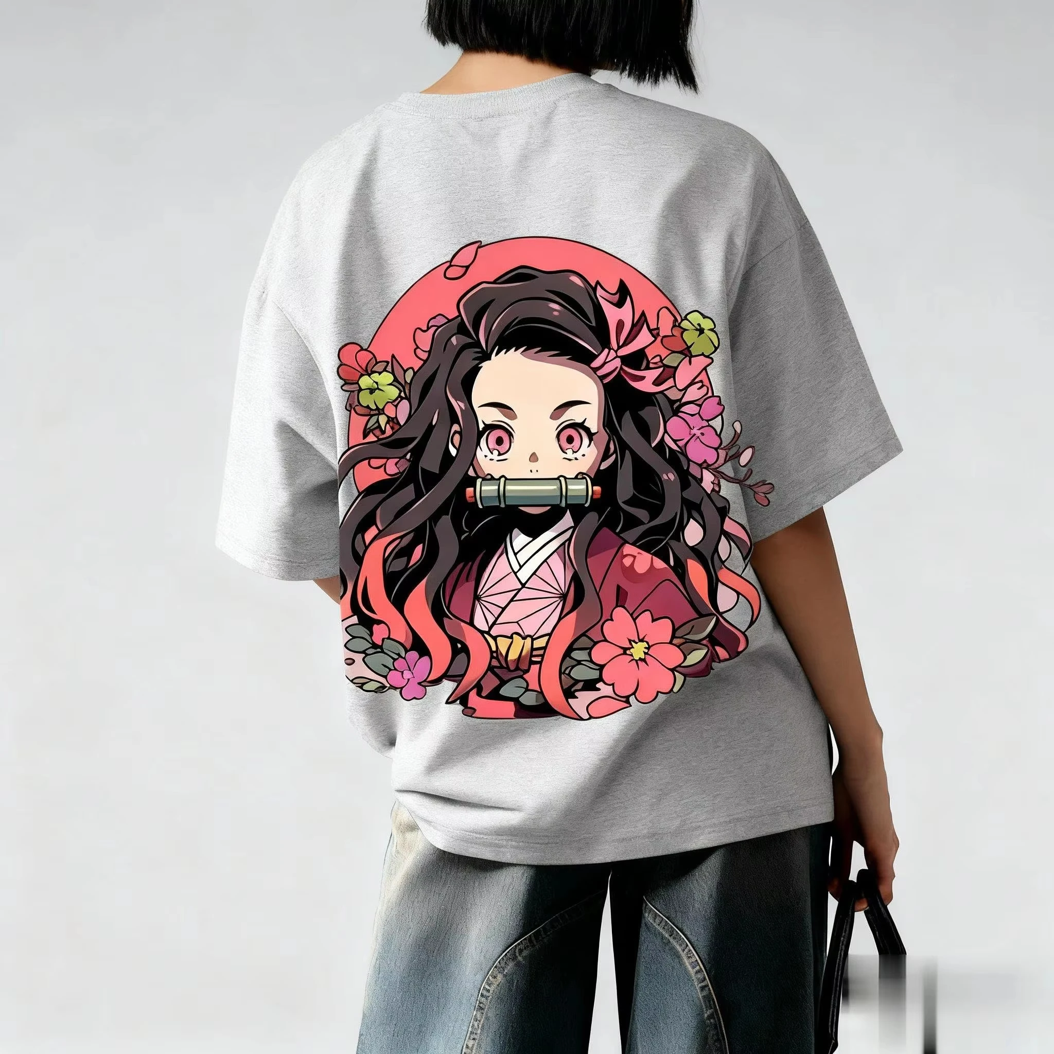 Футболка унисекс Demon Slayer Nezuko в стиле аниме, с короткими рукавами, свободного кроя, в повседневном уличном стиле, модный летний топ с принтом.
Футболка унисекс Demon Slayer Nezuko в стиле аниме, с короткими рукавами, свободного кроя, в повседневном уличном стиле, модный летний топ с принтом.