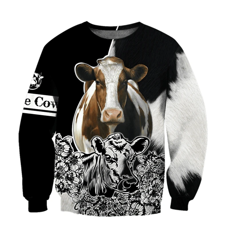 New Farm Animal Cow 3d Printed Sweatshirts Men's Women's Autumn Casual Long Sleeve Tops Cow Lover Oversized Crew Neck Pullover
New Farm Animal Cow 3d Printed Sweatshirts Men's Women's Autumn Casual Long Sleeve Tops Cow Lover Oversized Crew Neck Pullover