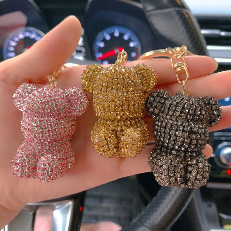 Keychain pendant net red sitting pose little bear keychain diamond car pendant remote control chain ring lanyard female pendant
Keychain pendant net red sitting pose little bear keychain diamond car pendant remote control chain ring lanyard female pendant