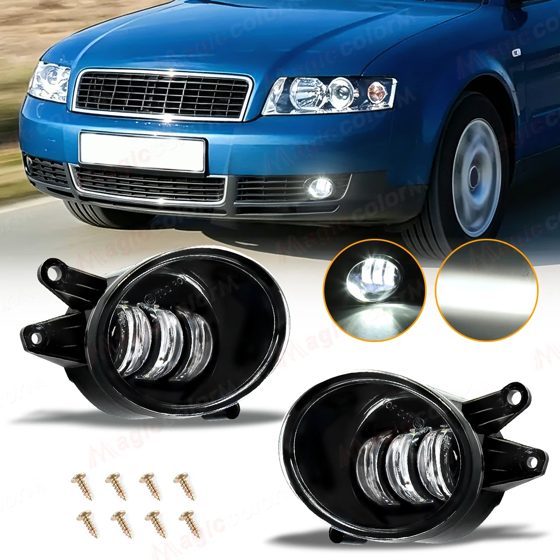Car LED Lens Fog Light with Angel Eye Daylight DRL For Audi A4 B6 Sedan 2001-2005 Front Bumper Lamp Daylight 8E0941700 8E0941699
Car LED Lens Fog Light with Angel Eye Daylight DRL For Audi A4 B6 Sedan 2001-2005 Front Bumper Lamp Daylight 8E0941700 8E0941699