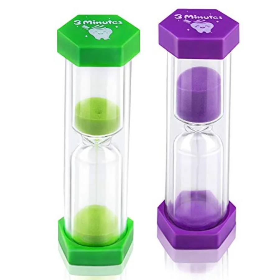 Tooth Brushing Timers for and Teens, 3 Minutes Hourglass Sand Timer for Brushing Tooth, Pack of 2
Tooth Brushing Timers for and Teens, 3 Minutes Hourglass Sand Timer for Brushing Tooth, Pack of 2